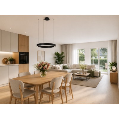 Lampa wisząca MARCO PENDANT 60 CCT Czarna z pilotem