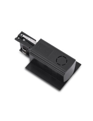 Zasilacz końcowy podtynkowy TRACK 3LINE END POWER LEFT GIPS Czarny