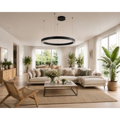 Lampa wisząca MARCO PENDANT 100 CCT Czarna z pilotem