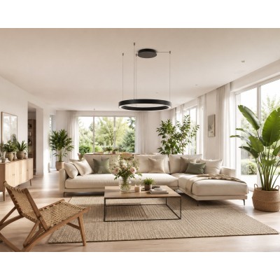 Lampa wisząca MARCO PENDANT 80 CCT Czarna z pilotem