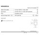 Lampa MINORKA wpustowa White/Black