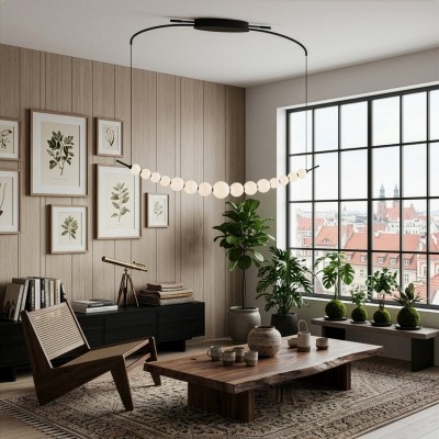 Lampa wisząca PERLA PENDANT LINE 3-STEP DIMM Czarna