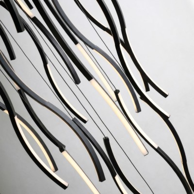 Lampa wisząca FLOW 13 PENDANT 3-STEP DIMM 4000K Czarna