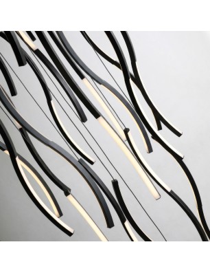 Lampa wisząca FLOW 13 PENDANT 3-STEP DIMM 4000K Czarna