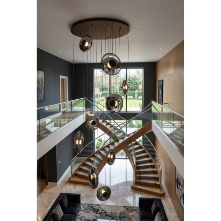 Lampa wisząca ANDORA PENDANT 9 3-STEP DIMM SMOKY