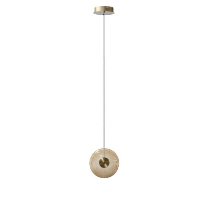 Lampa wisząca ANDORA M PENDANT 1 Bursztynowa