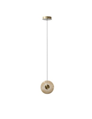 Lampa wisząca ANDORA M PENDANT 1 Bursztynowa