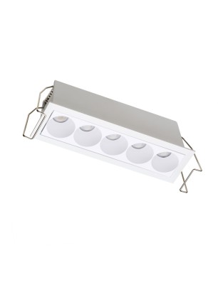 Lampa wpuszczana w sufit TETRIX 5 GIPS 10W CCT Biała