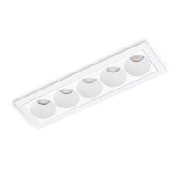 Lampa wpuszczana w sufit TETRIX 5 GIPS 10W CCT Biała