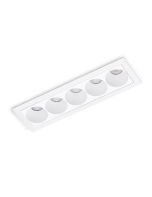 Lampa wpuszczana w sufit TETRIX 5 GIPS 10W CCT Biała