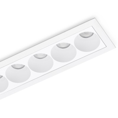 Lampa wpuszczana w sufit TETRIX 5 GIPS 10W CCT Biała