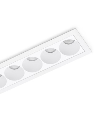 Lampa wpuszczana w sufit TETRIX 5 GIPS 10W CCT Biała
