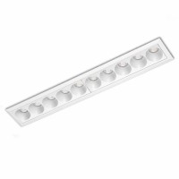 Lampa wpuszczana w sufit TETRIX 10 GIPS 20W CCT Biała