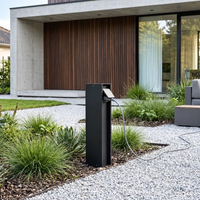 OUTDOOR PLUG 2kW IP54 BK