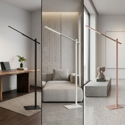 Lampa stojąca ONTARIO XL FLOOR DIMM SWITCH BEIGE