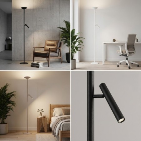 Lampa stojąca TROST FLOOR DIMM SWITCH Czarna