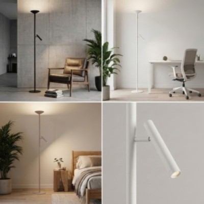 Lampa stojąca TROST FLOOR DIMM SWITCH Biała