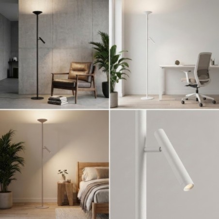 Lampa stojąca TROST FLOOR DIMM SWITCH Biała