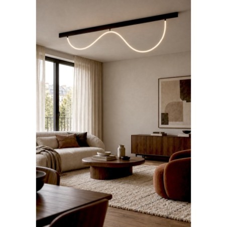 Lampa szynowa ALFA STREAM TRACK MAGNETIC 2LINE 300 CCT DIMM Czarna