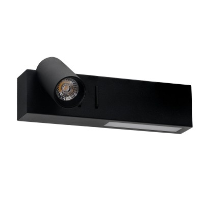 Lampa z włącznikiem CORREO WALL L CCT SWITCH Czarna