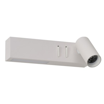 Lampa z włącznikiem Kinkiet CORREO WALL R CCT SWITCH Biała