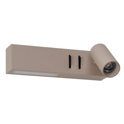 Lampa z włącznikiem Kinkiet CORREO WALL R CCT SWITCH beige