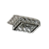 ESTER SQUARE 1 Czarny / kryształ