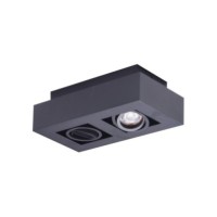 NIKEA 2 GU10  Czarny / Czarny