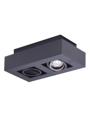 NIKEA 2 GU10  Czarny / Czarny