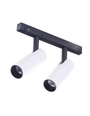 Alfa NIKO 2 TRACK MAGNETIC 2x7W Biały / Czarny