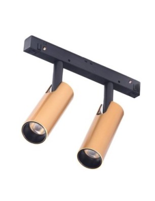 Alfa NIKO 2 TRACK MAGNETIC 2x7W Złoty / czarny