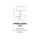 AMADEO LED SQUARE WHITE