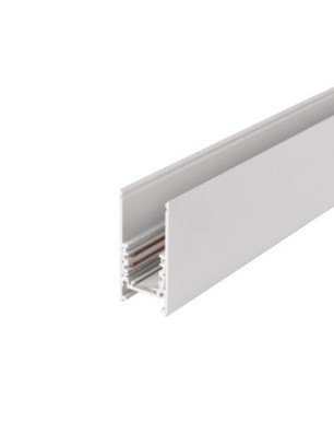 Alfa szynoprzewód dwufazowy magnetyczny profil TRACK MAGNETIC 52 + zaślepki końcowe Biały