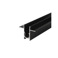 Alfa szynoprzewód dwufazowy magnetyczny profil TRACK MAGNETIC 52 GIPS2 + zaślepki końcowe Czarny