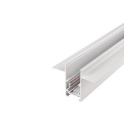 Alfa szynoprzewód dwufazowy magnetyczny profil TRACK MAGNETIC 52 GIPS2 + zaślepki końcowe Biały