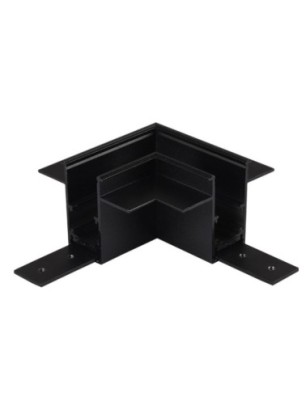 Alfa Złącze L do szyny magnetycznej dwufazowej TRACK MAGNETIC 52 CORNER 90 GIPS2 Czarny