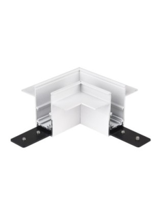 Alfa Złącze L do szyny magnetycznej dwufazowej TRACK MAGNETIC 52 CORNER 90 GIPS2 Biały