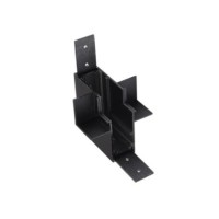 Alfa Złącze scienne L do szyny magnetycznej dwufazowej TRACK MAGNETIC 52 INNER CORNER90 GIPS2 Czarny