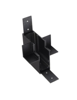 Alfa Złącze scienne L do szyny magnetycznej dwufazowej TRACK MAGNETIC 52 INNER CORNER90 GIPS2 Czarny