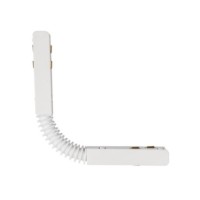 Alfa złączka elektryczna do szyny magnetycznej dwufazowej TRACK MAGNETIC FLEX CONNECTOR ELECTRIC Biały