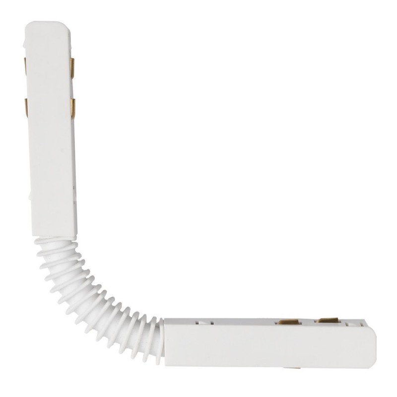 Alfa złączka elektryczna do szyny magnetycznej dwufazowej TRACK MAGNETIC FLEX CONNECTOR ELECTRIC Biały