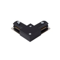 Złączka L do szyny montażowej TRACK 1LINE L CONNECTOR Czarny