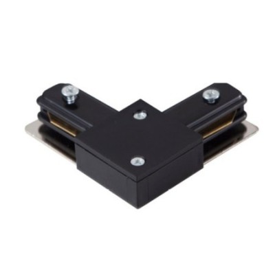 Złączka L do szyny montażowej TRACK 1LINE L CONNECTOR Czarny