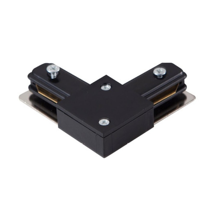 Złączka L do szyny montażowej TRACK 1LINE L CONNECTOR Czarny