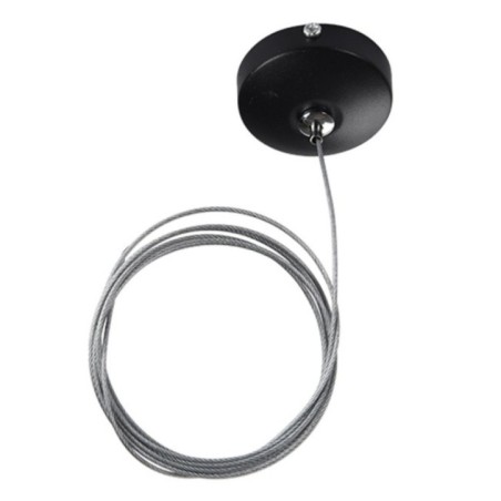 Podsufitka z kablem zasilającym do szynoprzewodów TRACK CEILING PLATE + WIRE Czarny