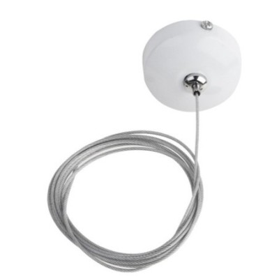 Podsufitka z kablem zasilającym do szynoprzewodów TRACK CEILING PLATE + WIRE Biały