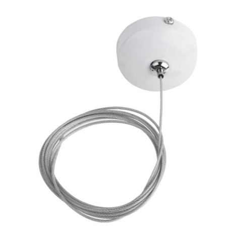 Podsufitka z kablem zasilającym do szynoprzewodów TRACK CEILING PLATE + WIRE Biały