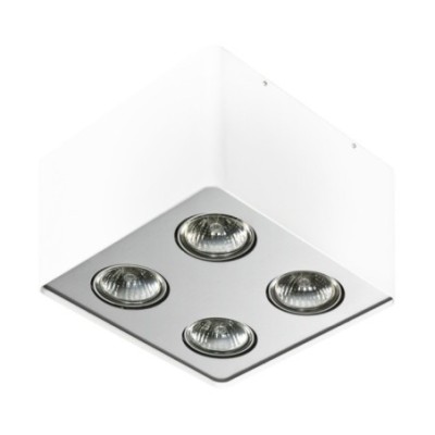 Nino 4  Biały / Aluminium