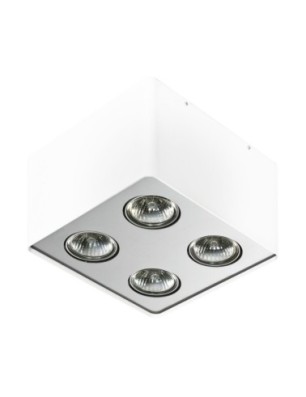 Nino 4  Biały / Aluminium