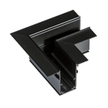 Alfa Złącze L do szyny magnetycznej dwufazowej TRACK MAGNETIC 52 CORNER 90 GIPS1 Czarny